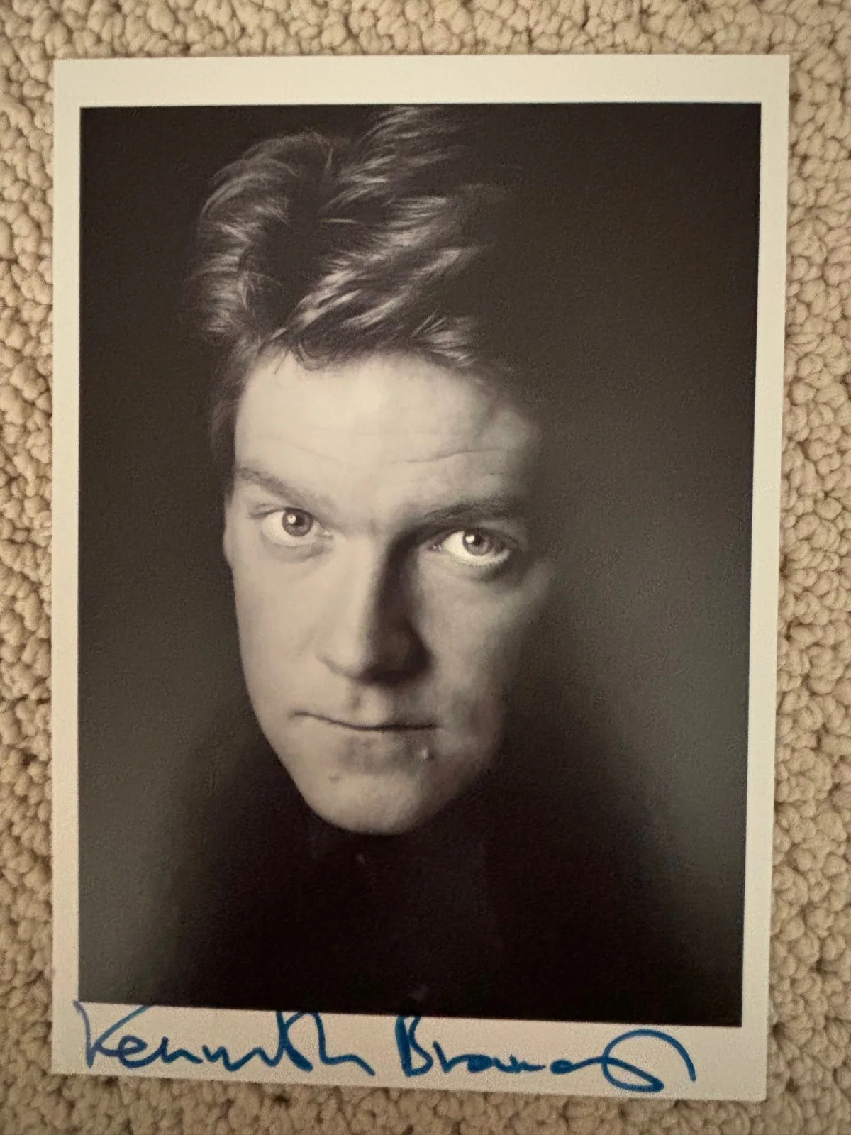 Kenneth Branagh — Kenneth Branagh – Signed (6” x 8”) Black and White Autographed Photo