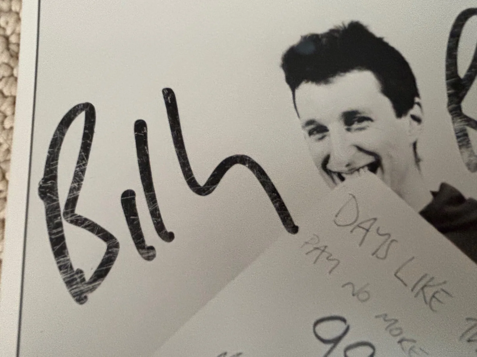 Billy Bragg – Signed (8” x 10”) Black and White Autographed Photo, image 2