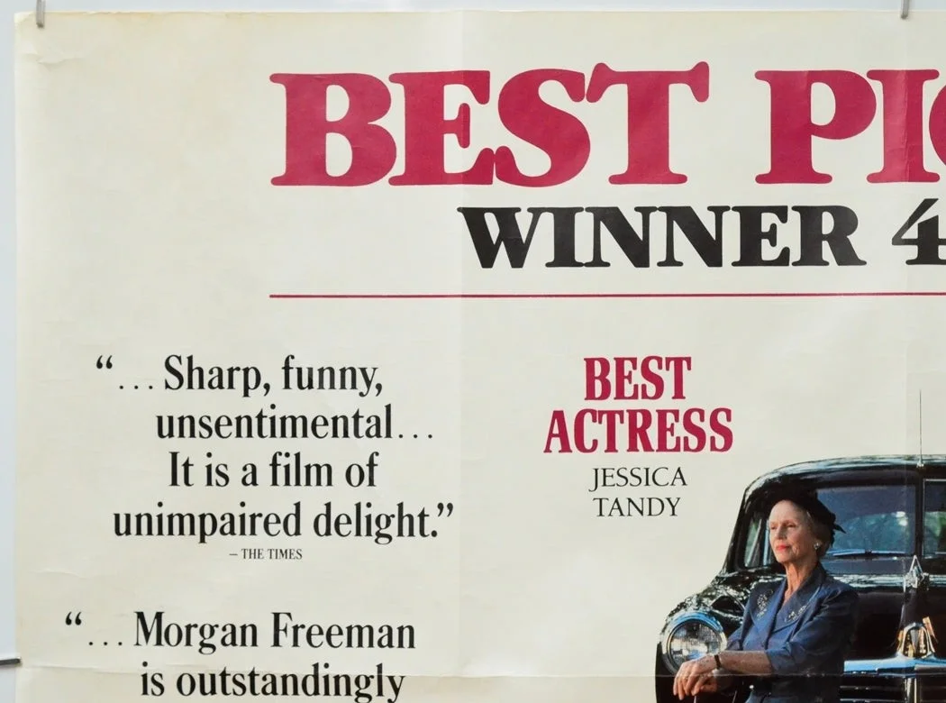 DRIVING MISS DAISY (1990) Original Quad Film POSTER Morgan Freeman Jessica Tandy, изображение 2