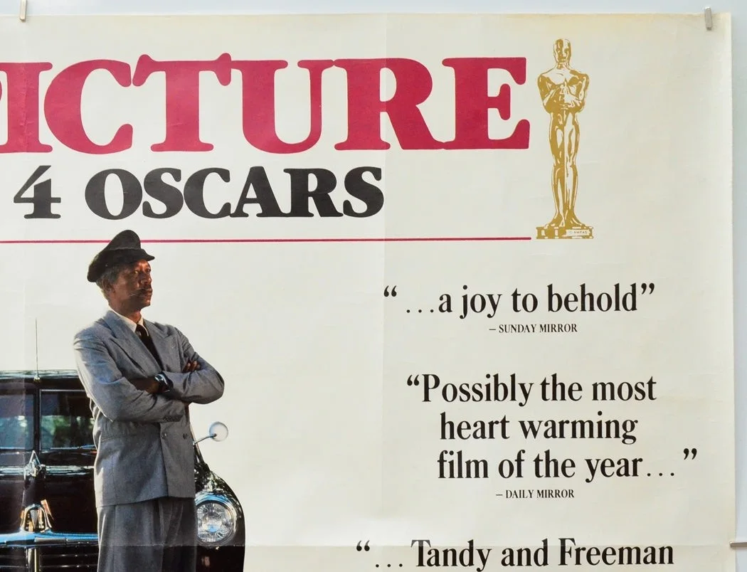 DRIVING MISS DAISY (1990) Original Quad Film POSTER Morgan Freeman Jessica Tandy, изображение 3