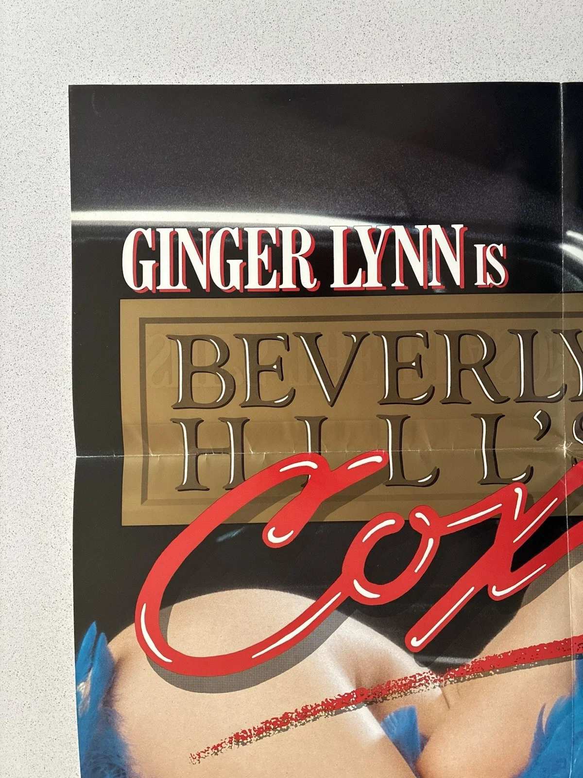 GINGER LYNN BEVERLY HILLS COX ORIGINAL POSTER 1985 XXX MOVIE ADULT RATED X COP, изображение 5
