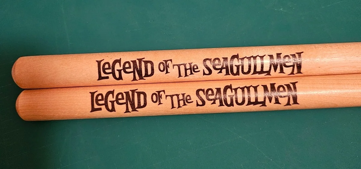 Danny Carey Signed Drumstick set Legend of The Seagullman Unused, image 3