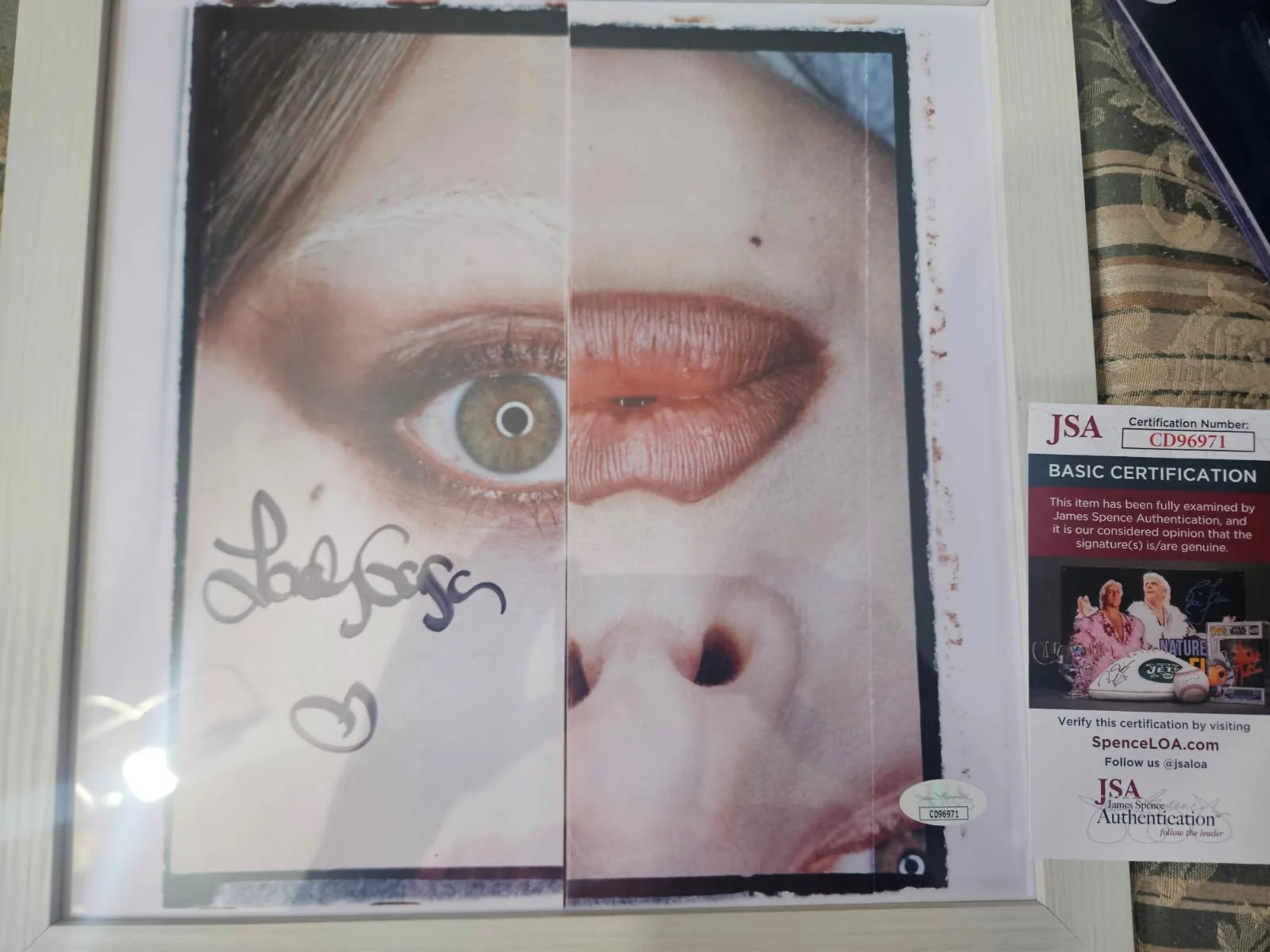 Lady GAGA — LADY GAGA autographed 12x12 framed photo JSA Certified