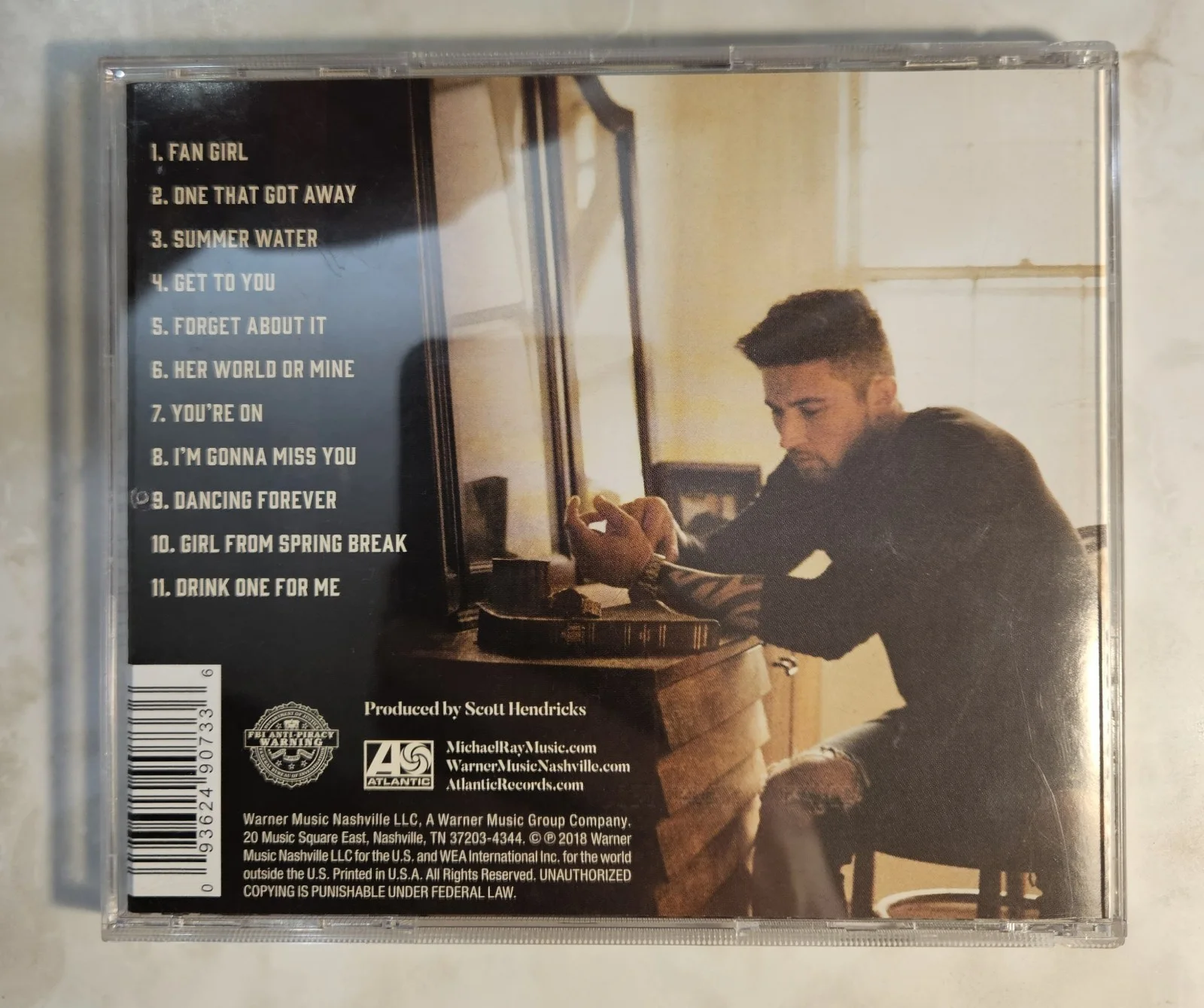 2 Signed Michael Ray CDs – Amos & Debut Album – Autographed Country Music, image 4