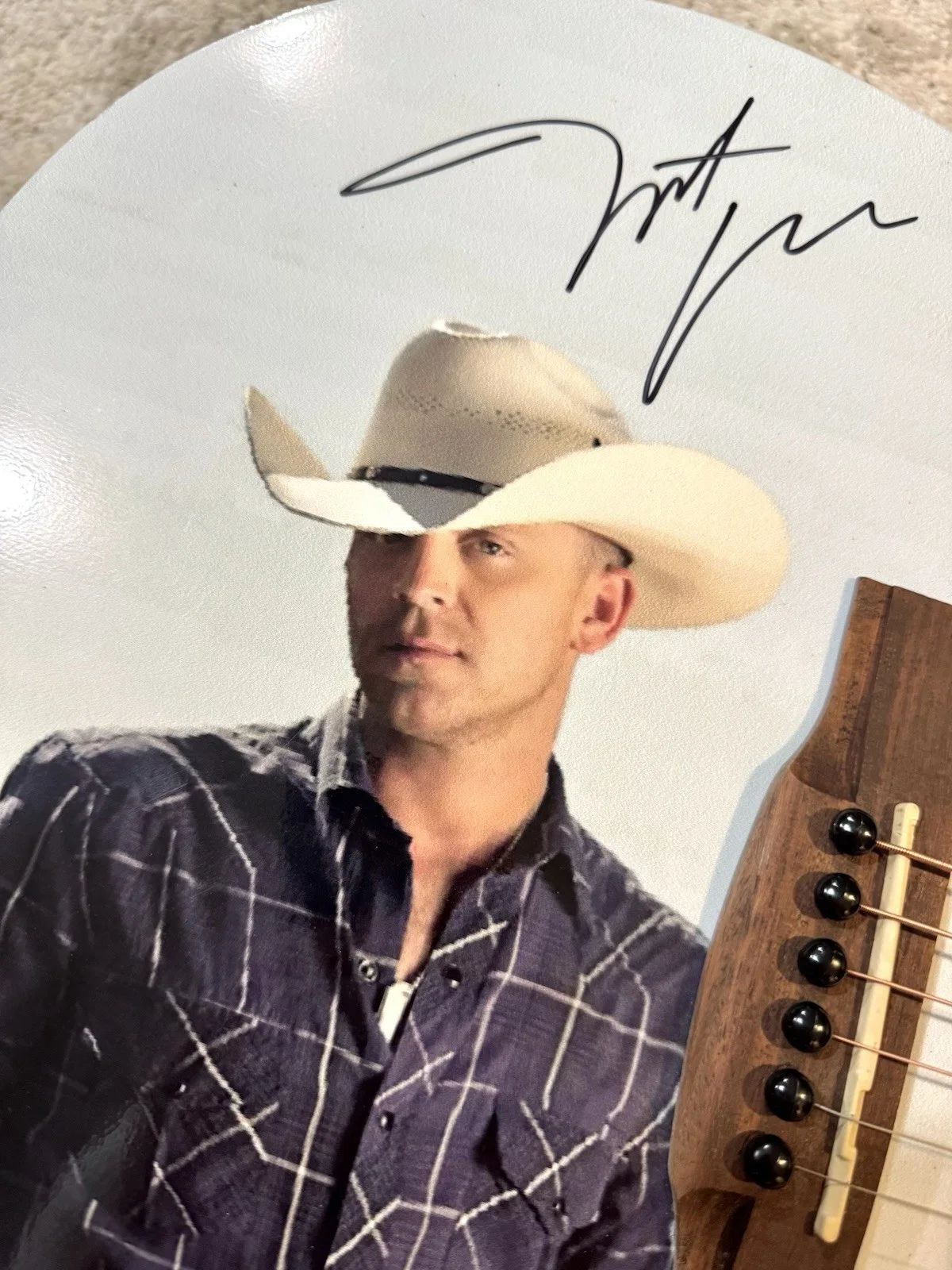 Justin Moore Signed Guitar Custom Jasmine Full Size Country Music Singer Artist, изображение 4
