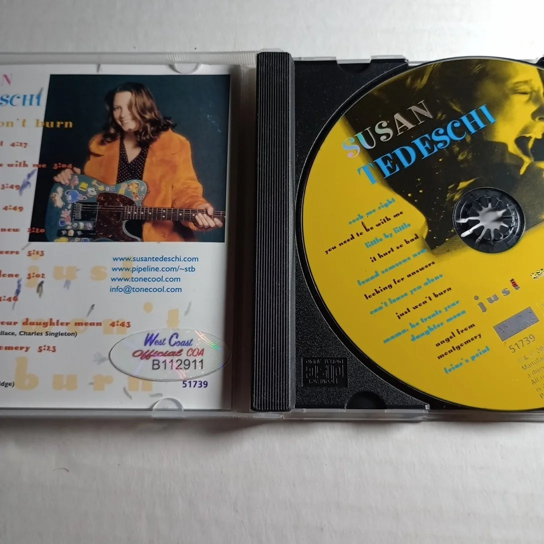 Susan Tedeschi – Just Won’t Burn Signed Autograph CD (COA), image 4