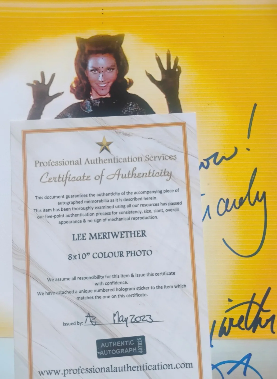 Lee Meriwether Hand Signed 8x10 Photo COA Catwoman NO US TARIFFS, image 4