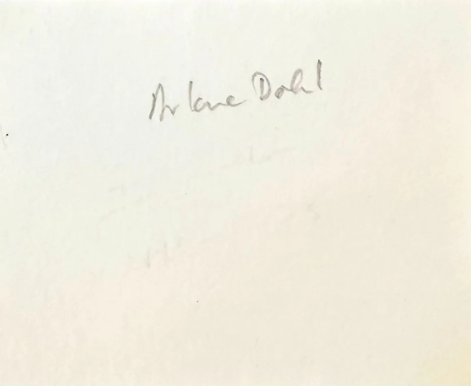 Arlene Dahl — ARLENE DAHL Signed Autographed 3"x 3 " CARD Journey to the Center of the Earth, изображение 2