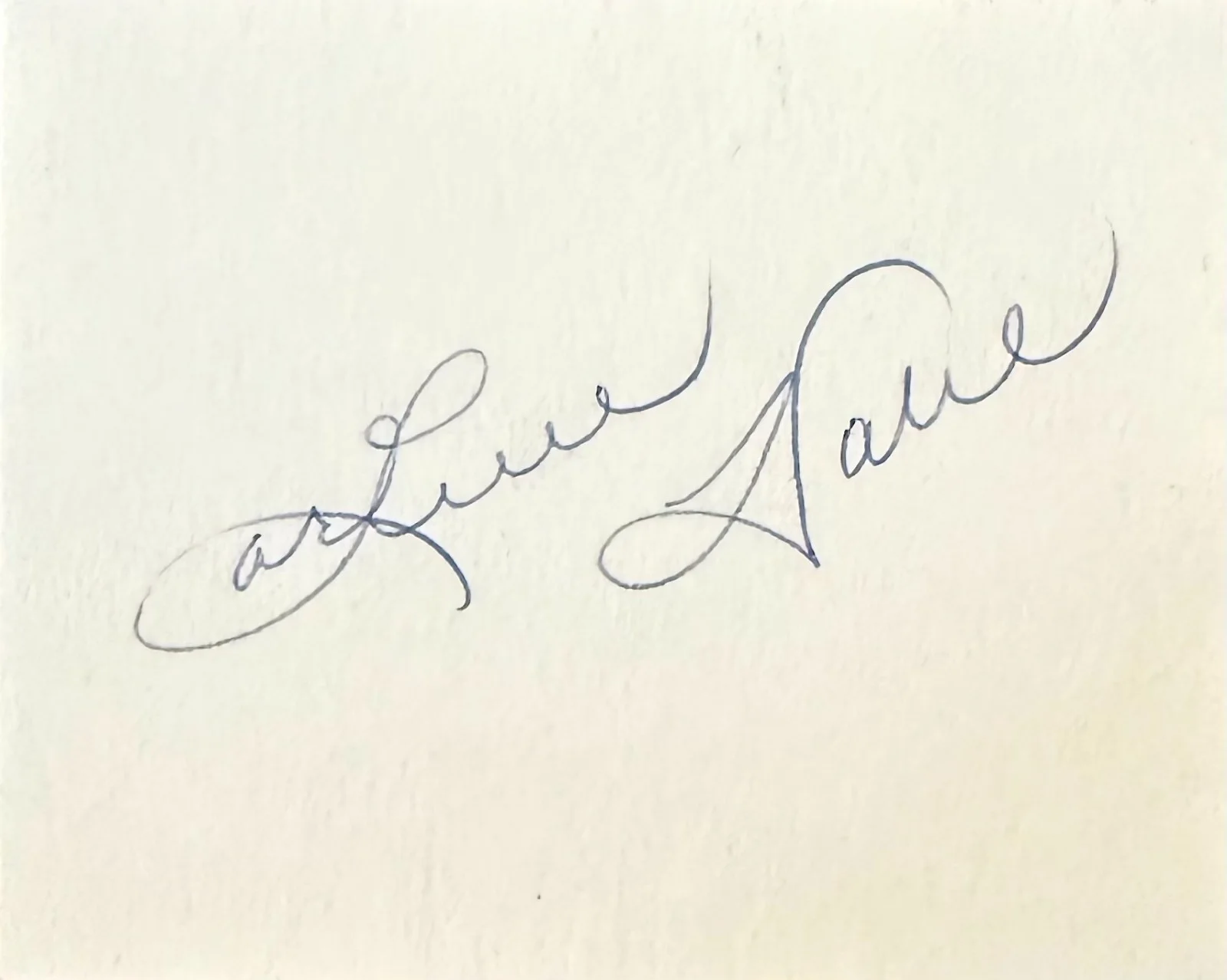 Arlene Dahl — ARLENE DAHL Signed Autographed 3"x 3 " CARD Journey to the Center of the Earth, изображение 3