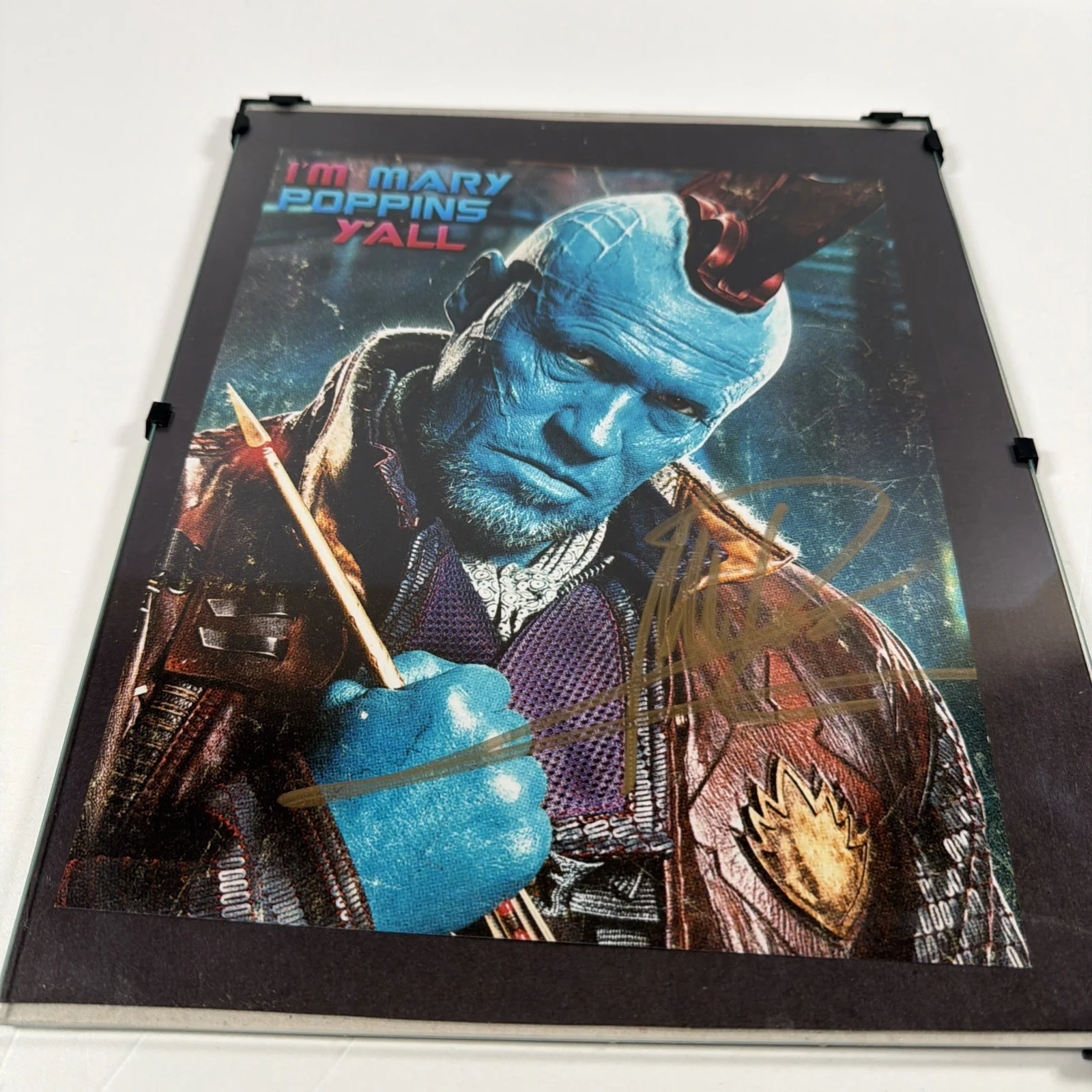 SEE TITLE — MICHAEL ROOKER Signed 8x10 GUARDIANS OF THE GALAXY YONDU Photo w/ Hologram COA, изображение 2
