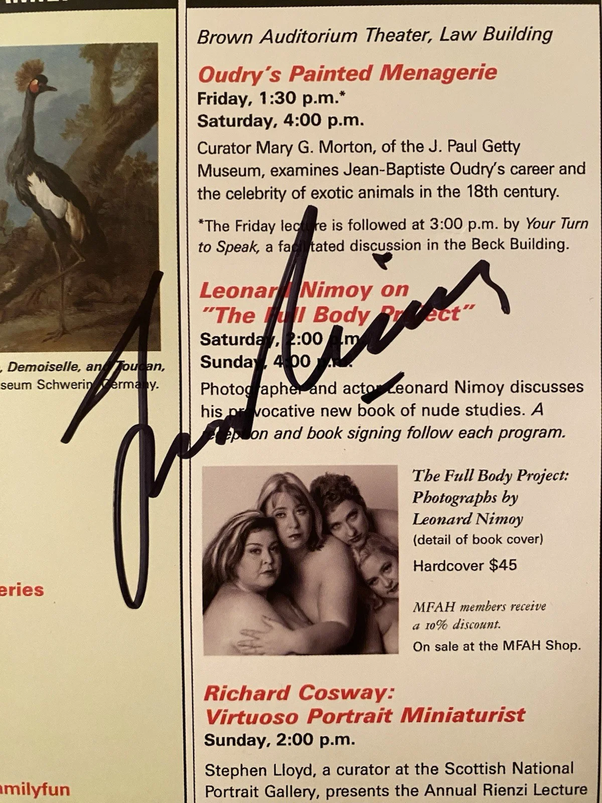 Leonard Nimoy — Leonard Nimoy Signed Autographed Page With COA Star Trek Spock Author, image 2