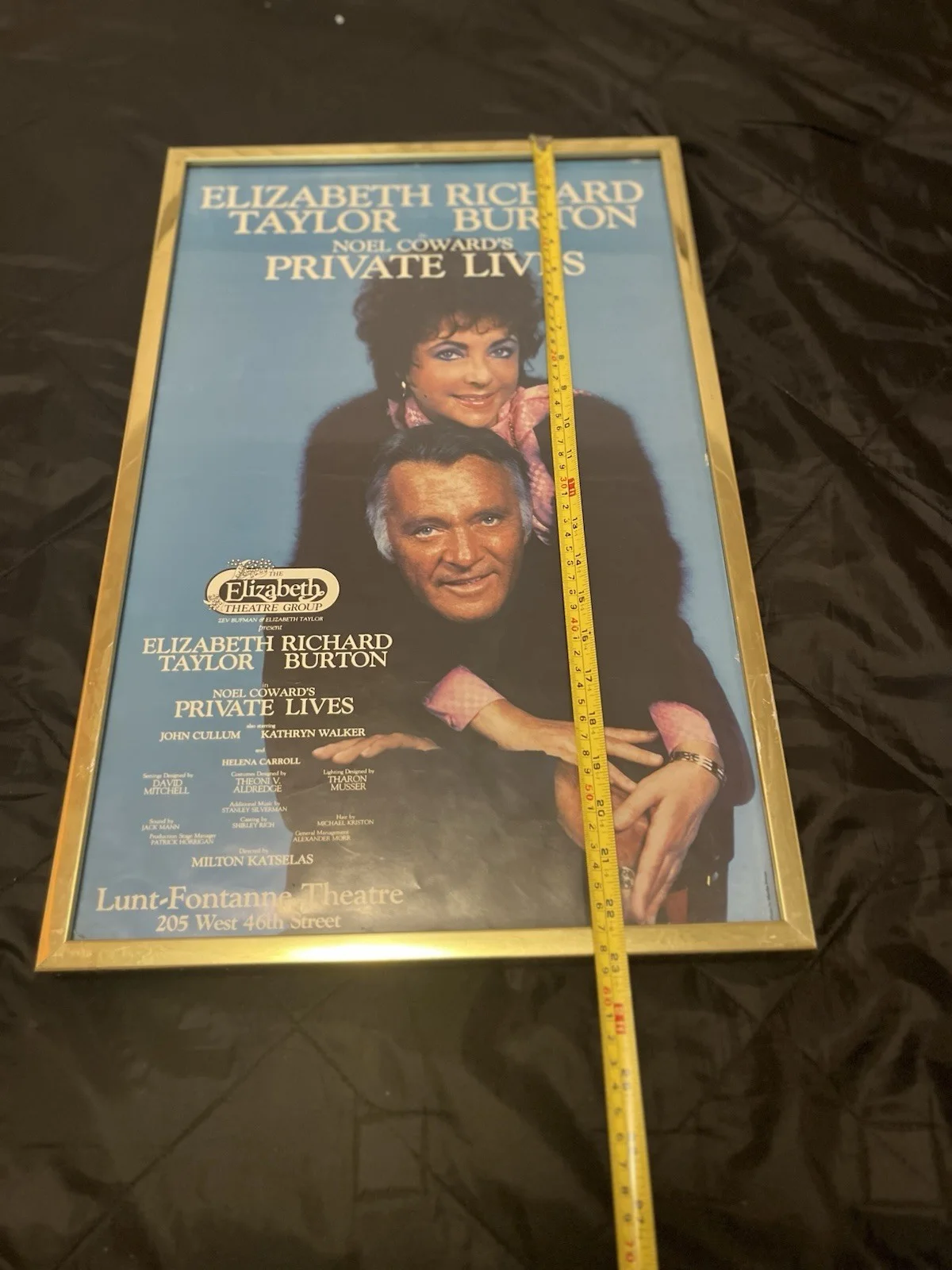 Elizabeth Taylor Richard Burton Framed Private Lives Poster, изображение 2