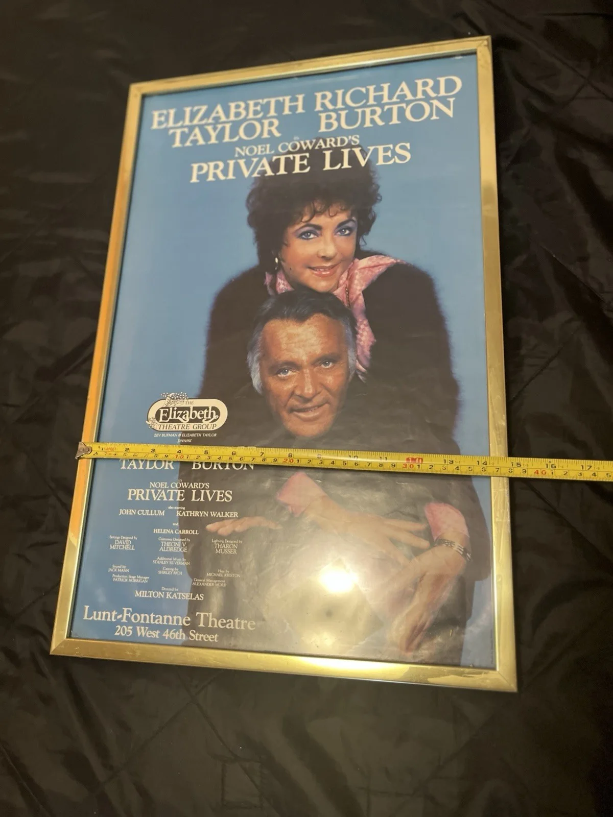 Elizabeth Taylor Richard Burton Framed Private Lives Poster, изображение 3