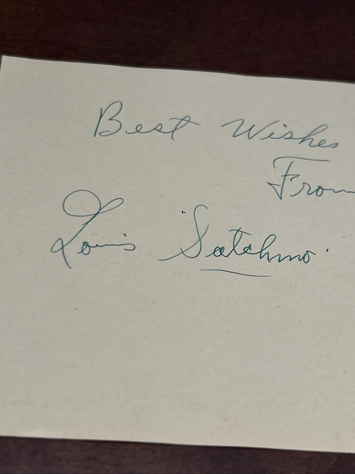 Louis Satchmo Armstrong Signed Album Page From 1936 INCREDIBLE, изображение 2