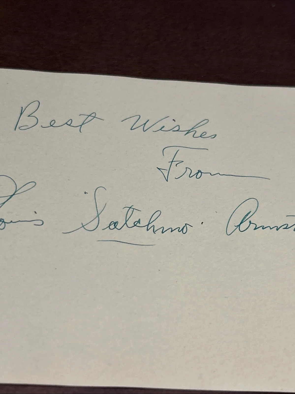 Louis Satchmo Armstrong Signed Album Page From 1936 INCREDIBLE, изображение 3