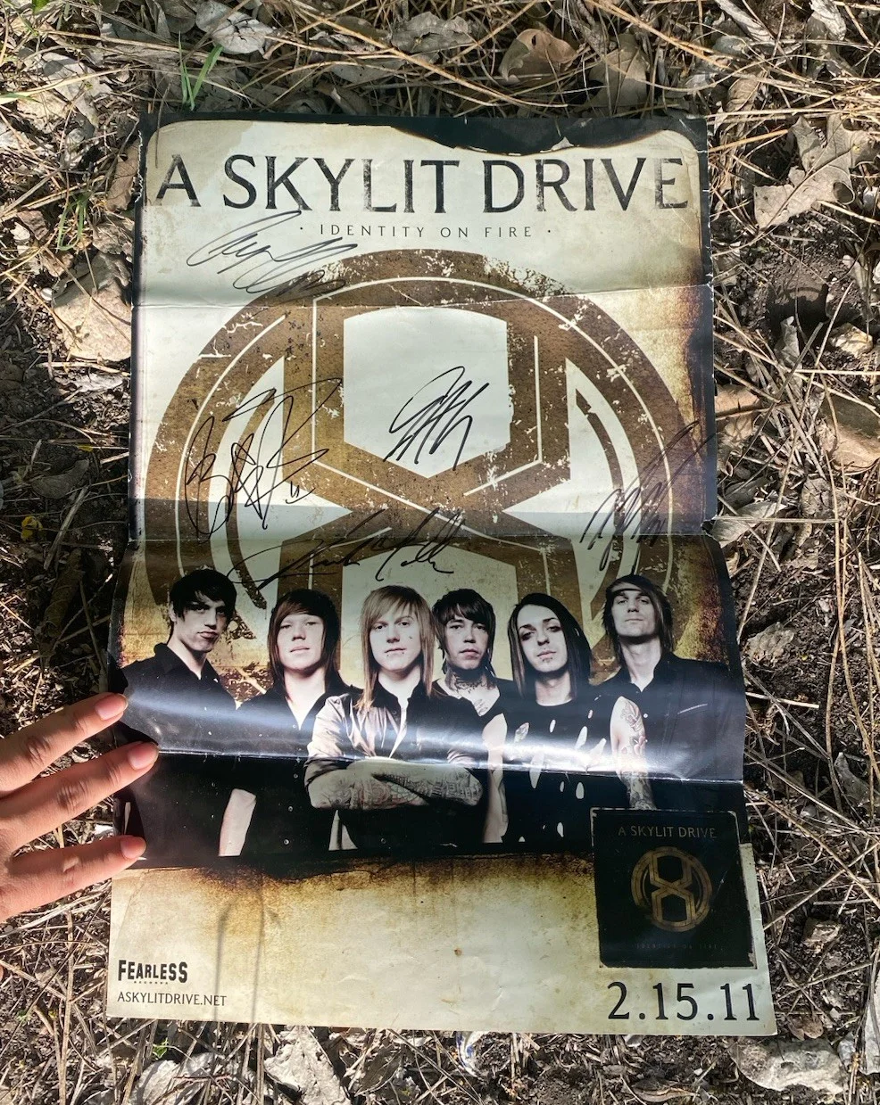 A Skylit Drive Signed Original Poster 2.15.11, image 2