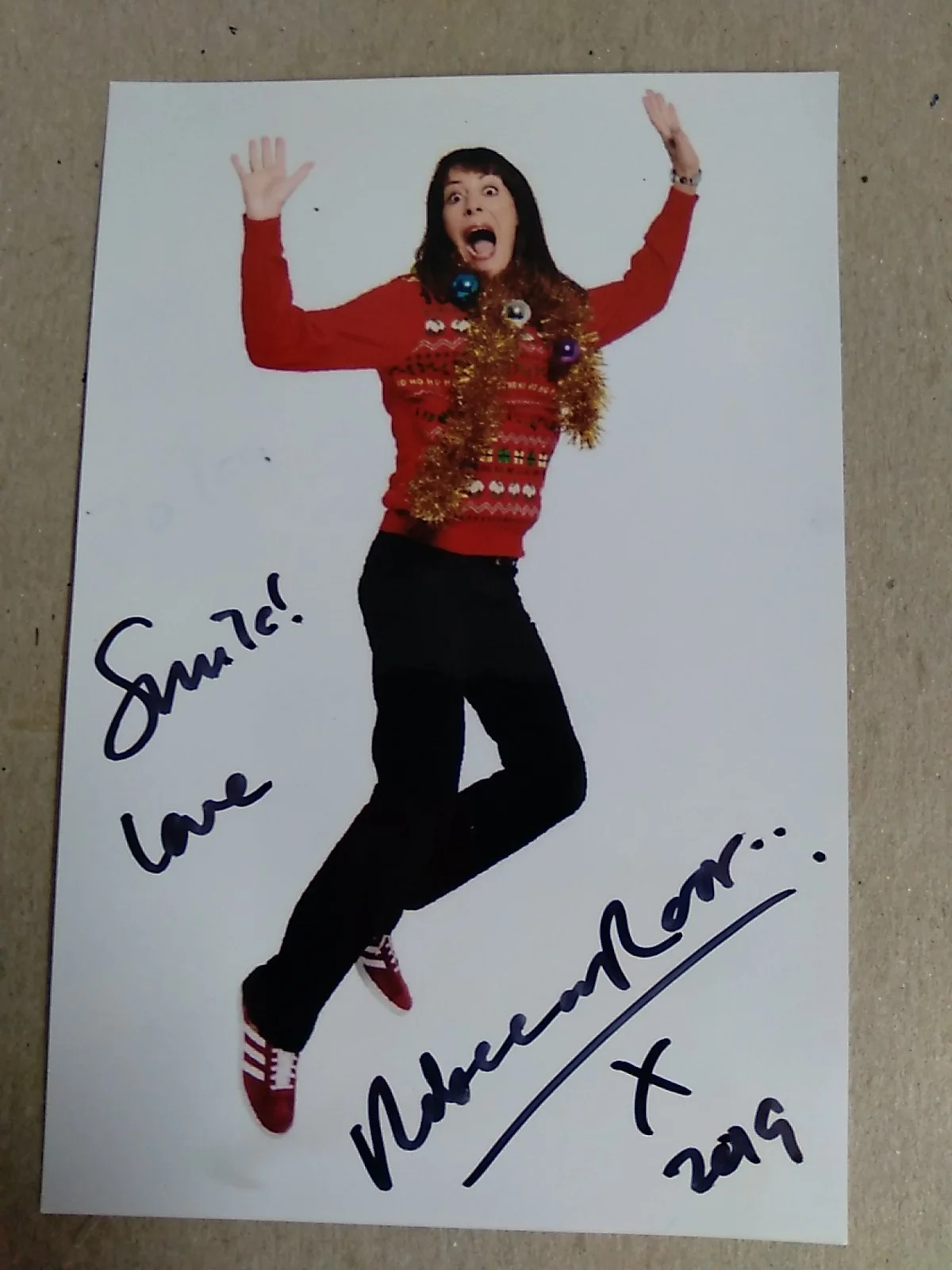 Rebecca Root English Actress And Comedian Voice Coach Signed Autograph 6x4 Photo, изображение 2