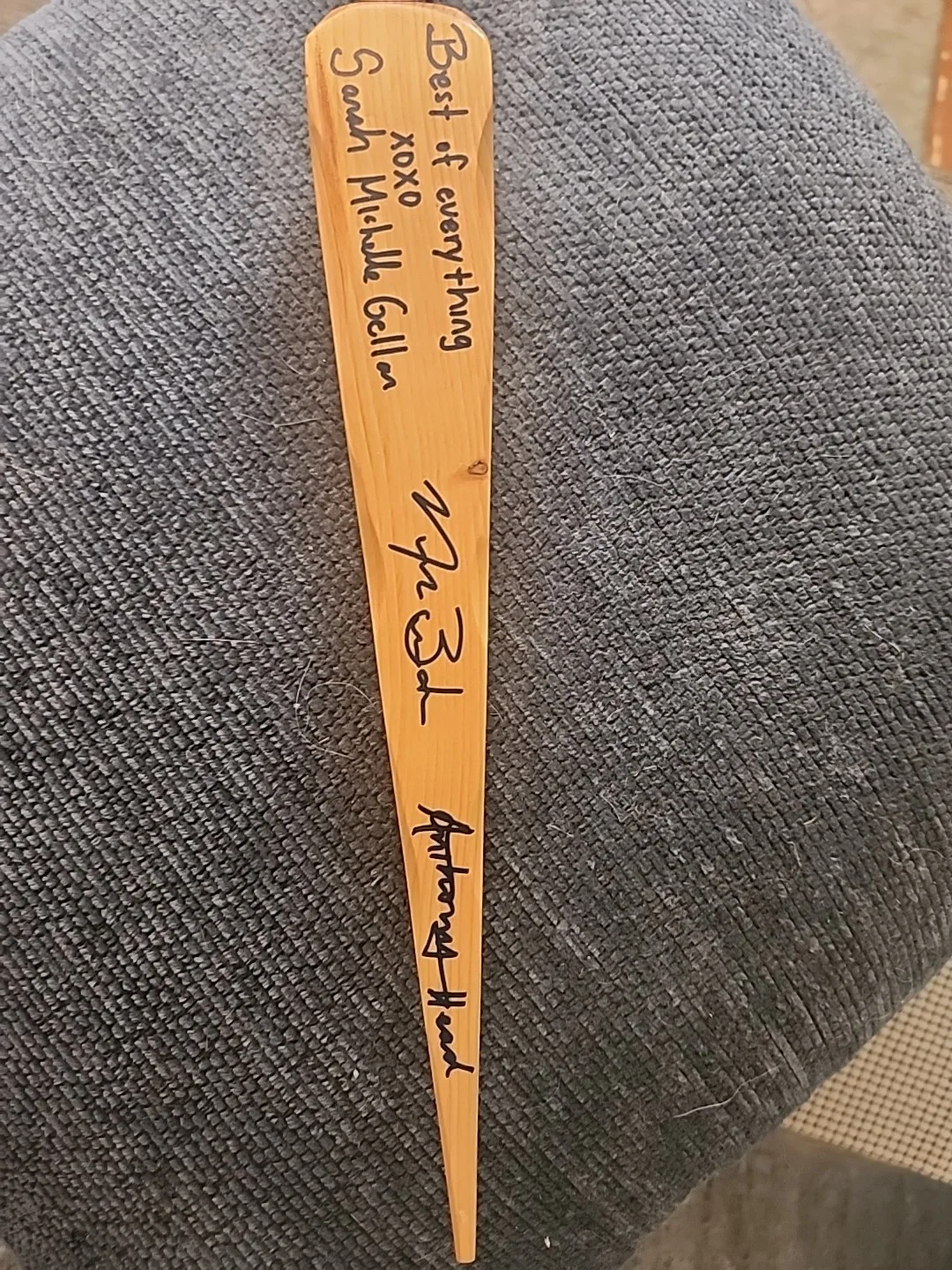 full cast — Buffy The Vampire Slayer Authentic & Rare Full Cast Autographed Prop Stake. COA, image 2