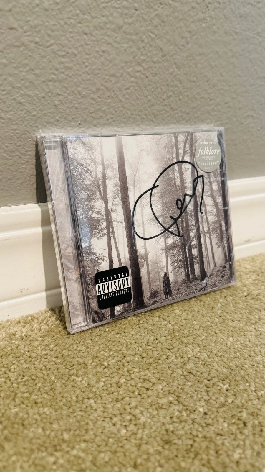 Taylor Swift Folklore Signed Autographed CD Sealed New, image 3