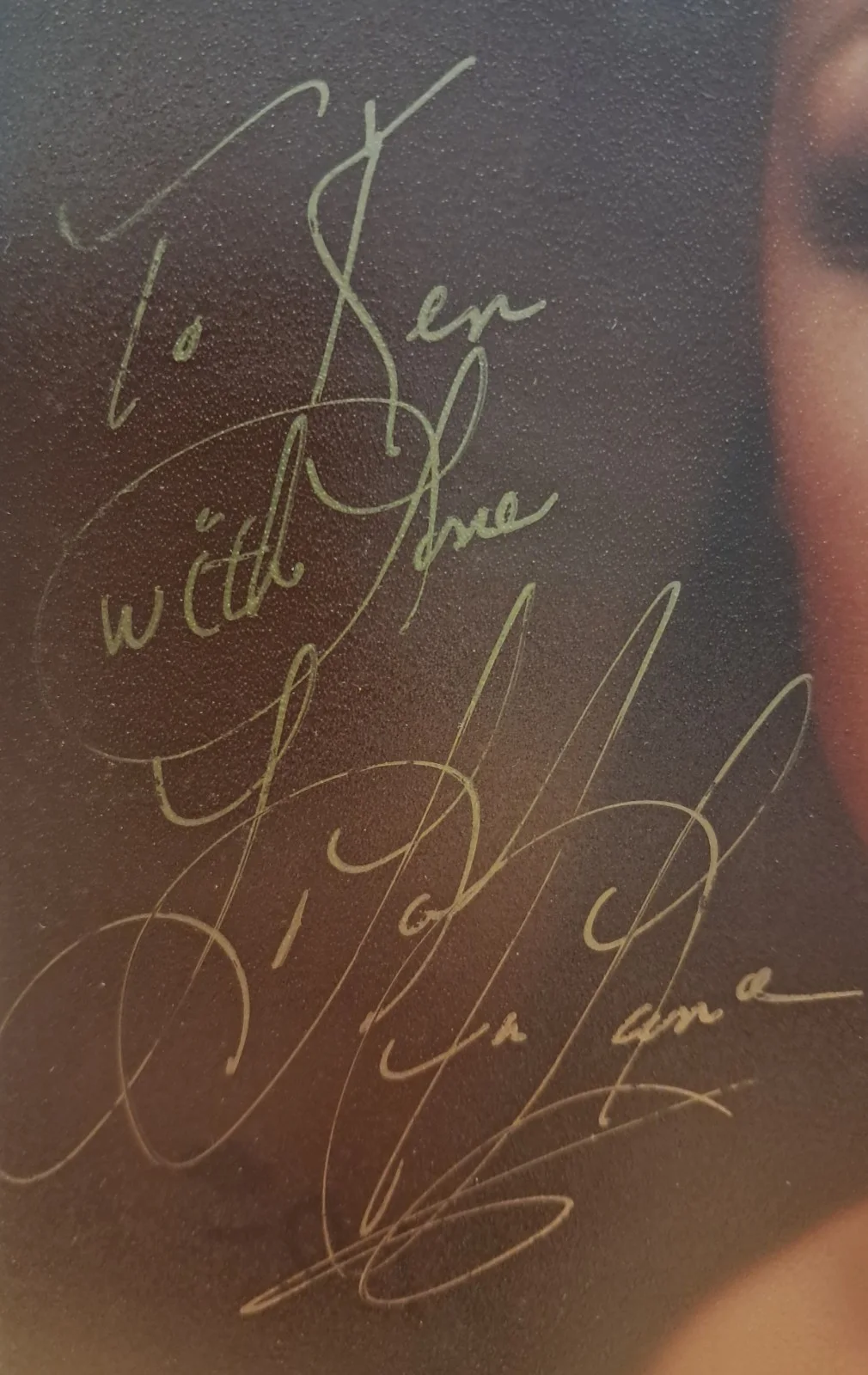 Original Autographed Music Photograph Signed Inscribed 'To Ken with Love', image 2