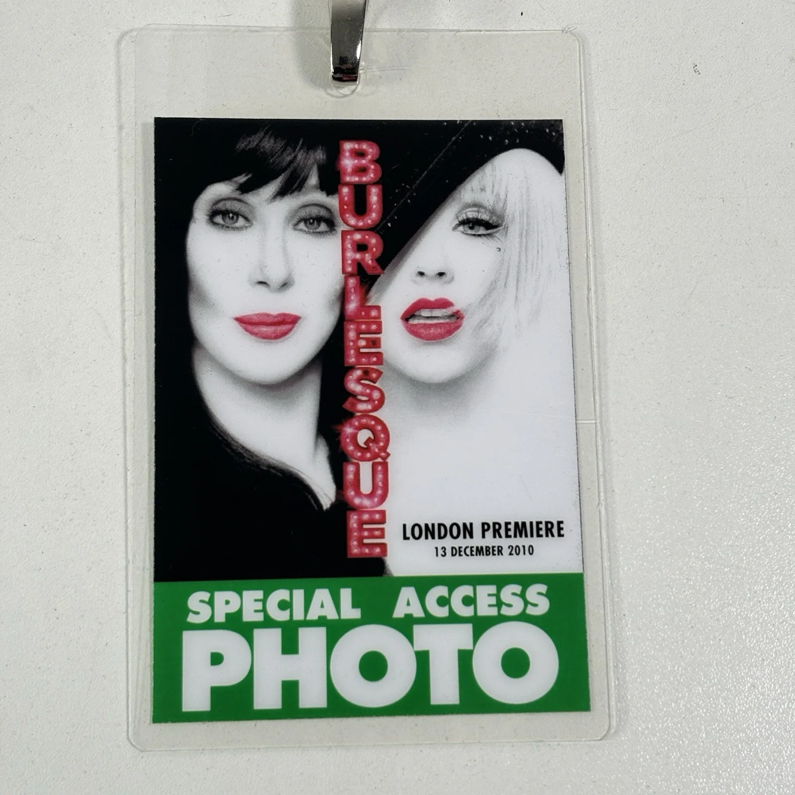 Burlesque Press Pass Media Credentials Premiere Access VIP Photographer Cher, image 2