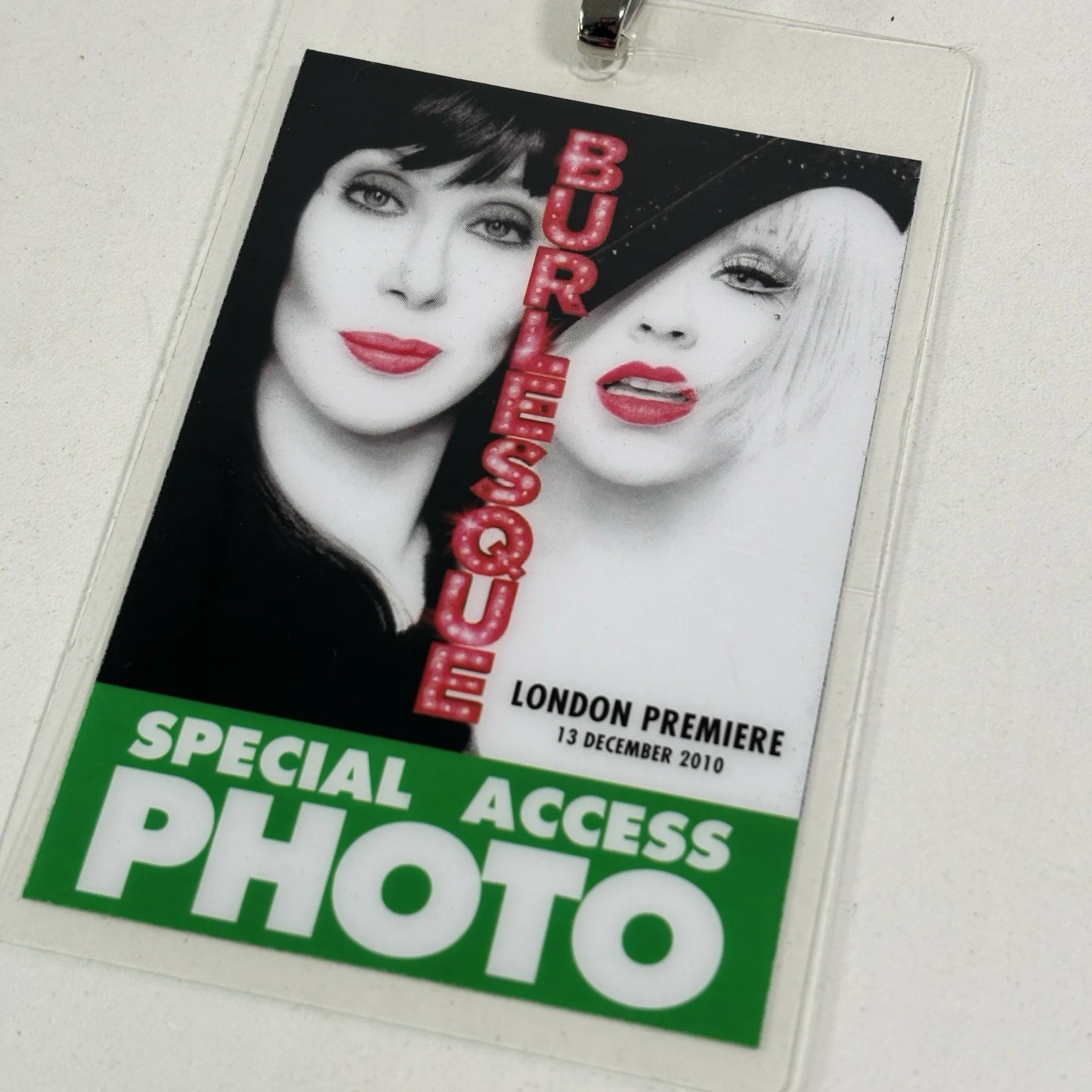 Burlesque Press Pass Media Credentials Premiere Access VIP Photographer Cher, image 3
