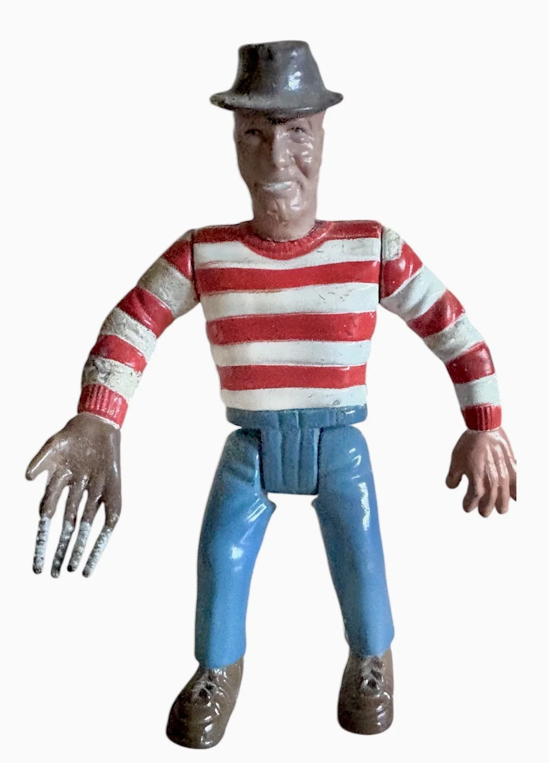 Rare Vintage SUNGOLD Bootleg FREDDY KRUEGER Sharp Hand Joe 4.5” Action Figure, изображение 2