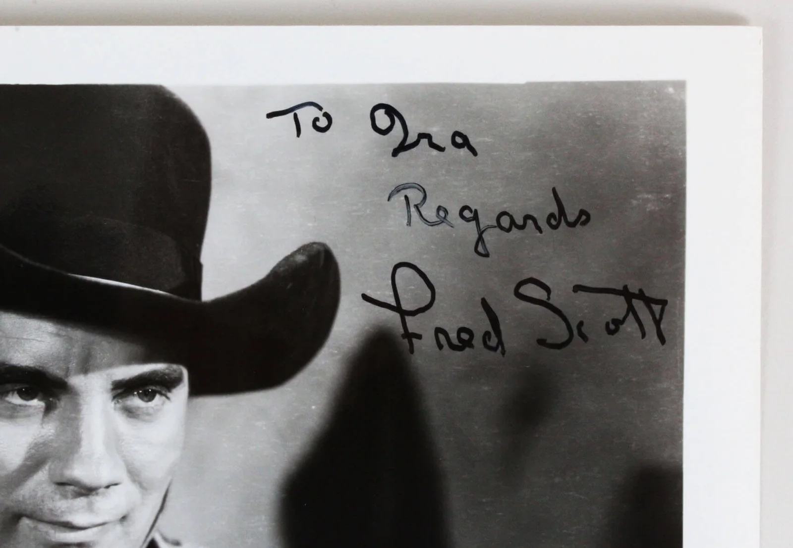 Fred Scott Signed Photo 8x10 - COA JSA, image 2