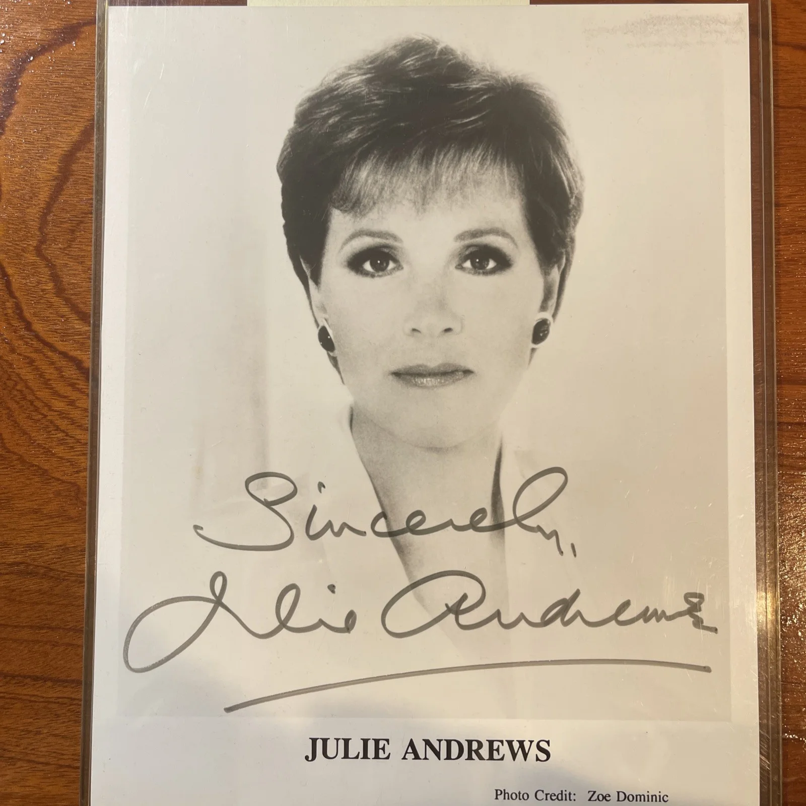 Julie Andrews — Julie Andrews AUTOGRAPHED 8x10 Original, from my own collection
