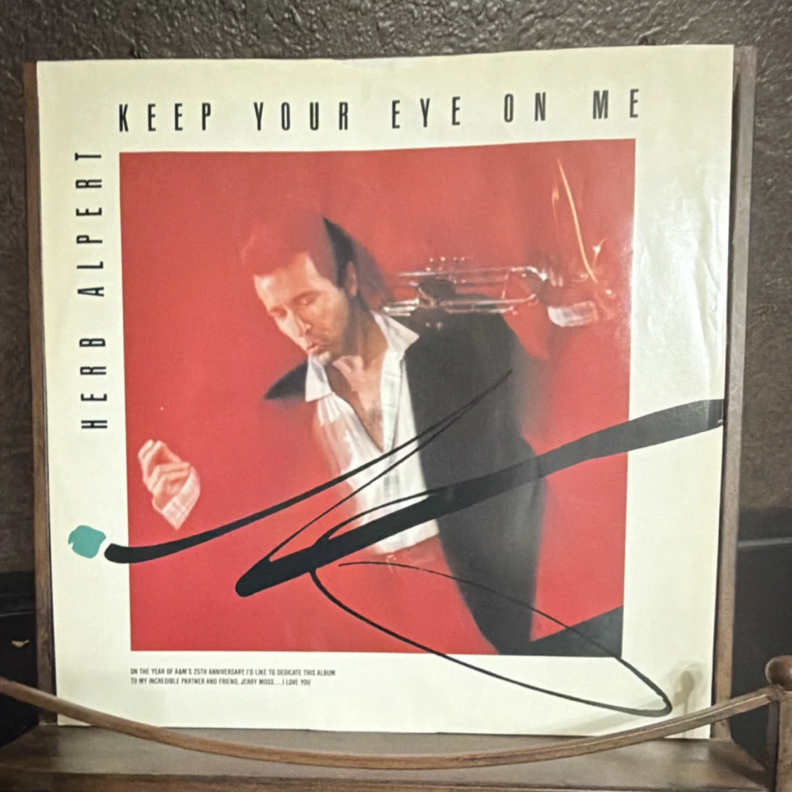Herb Alpert Keep Your Eye On Me Signed Original Vinyl Record, image 4
