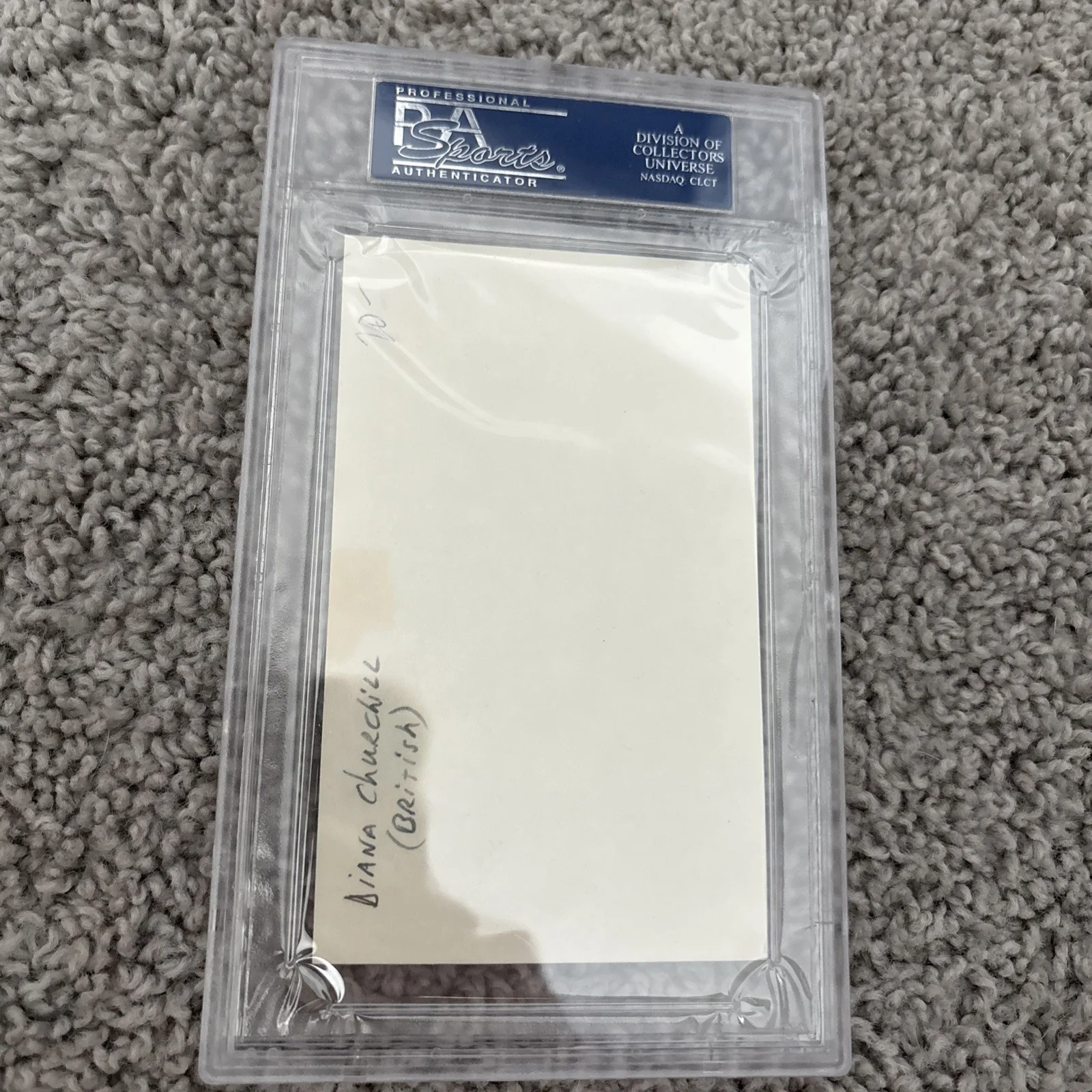 PSA Authentic Diana Churchill Signed Index Card English Actress Autograph, image 4