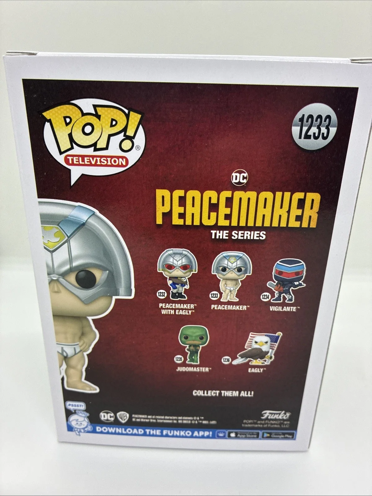 John Cena — John Cena Autographed/Signed Peacemaker Funko Pop! #1233 Official Pix, image 3
