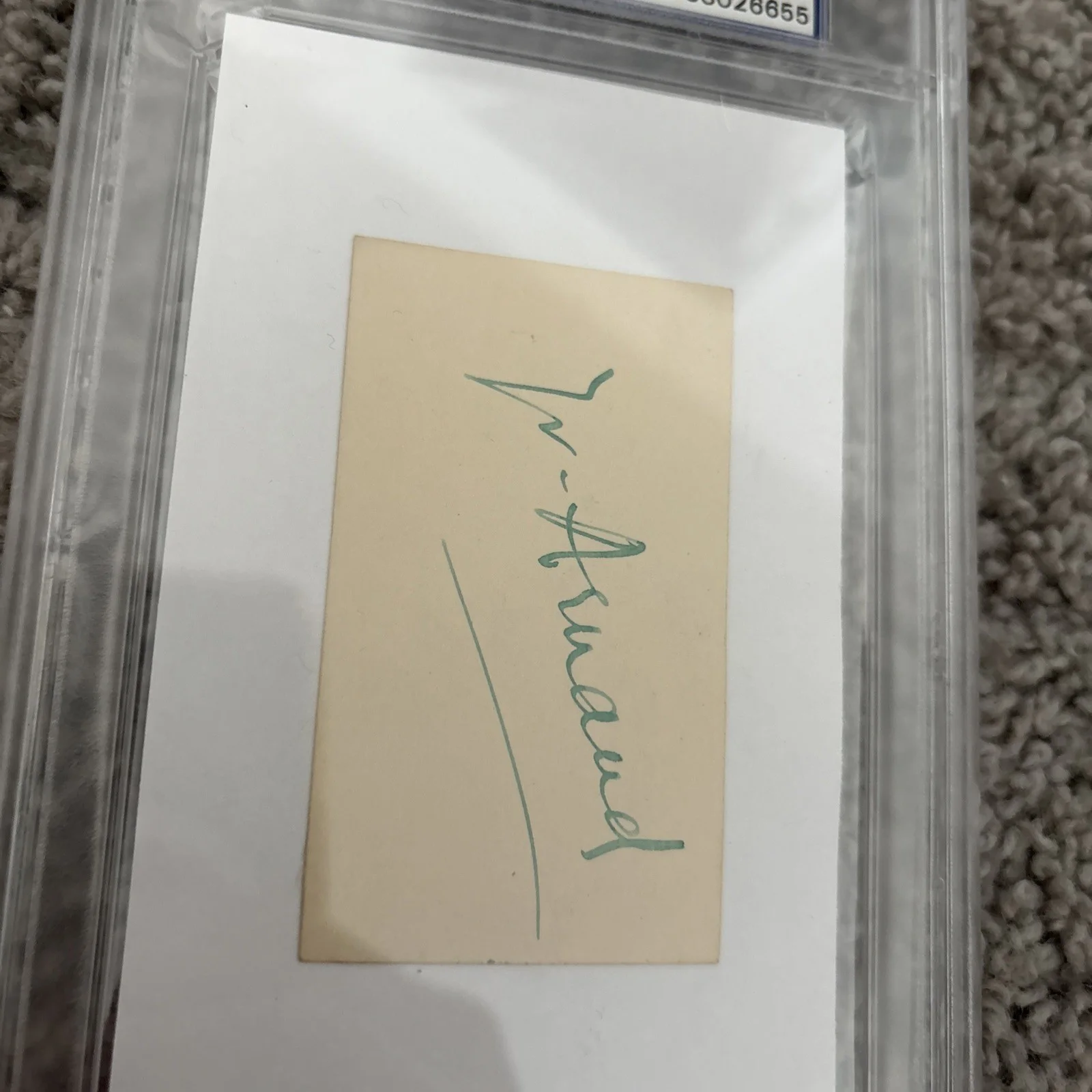 PSA Authentic Autograph Yvonne Arnaud Cut Signature French Pianist Actress Sing, изображение 2