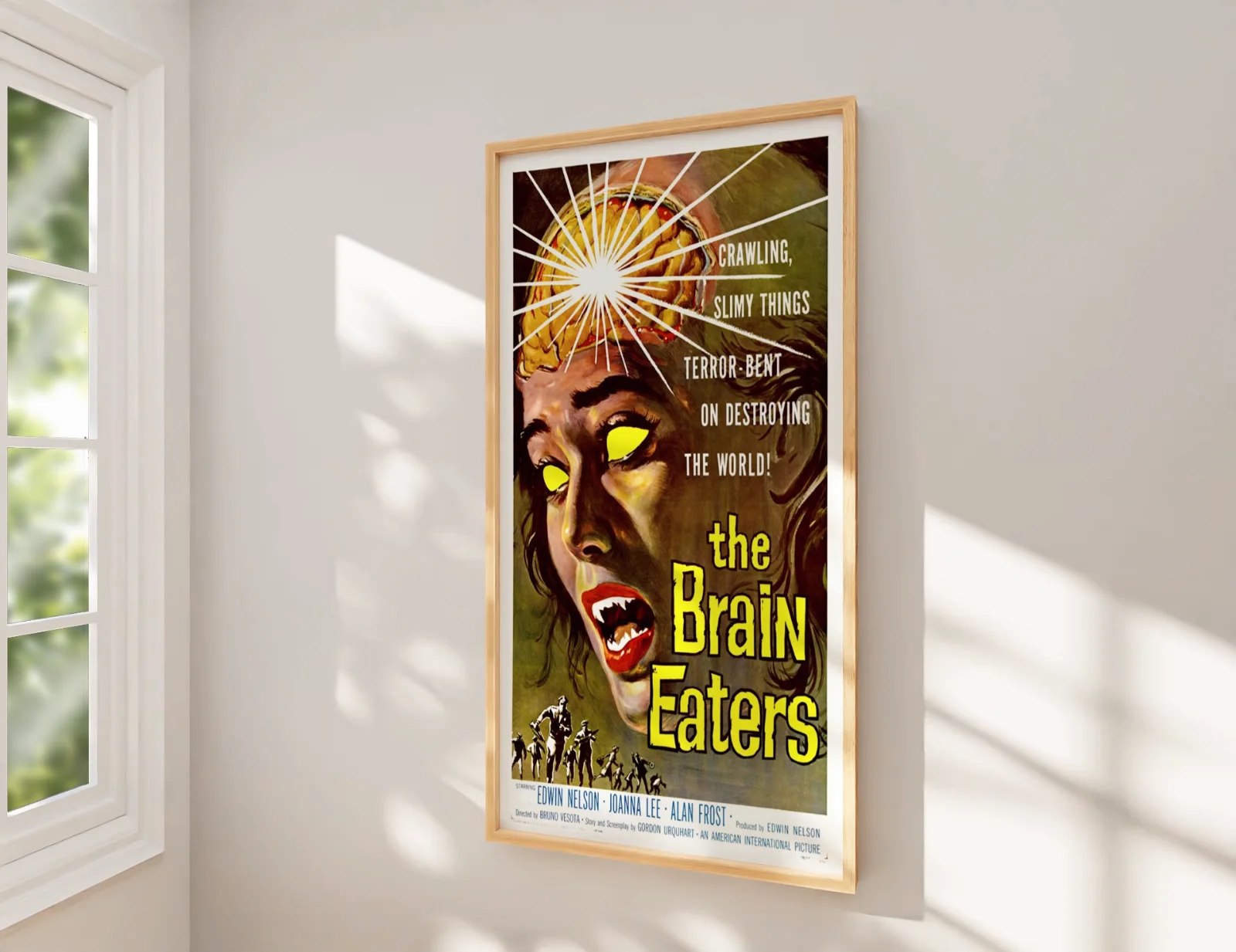 The Brain Eaters 1958 Sci-Fi Horror Restored 27.2" x 41" US One Sheet Poster, изображение 2