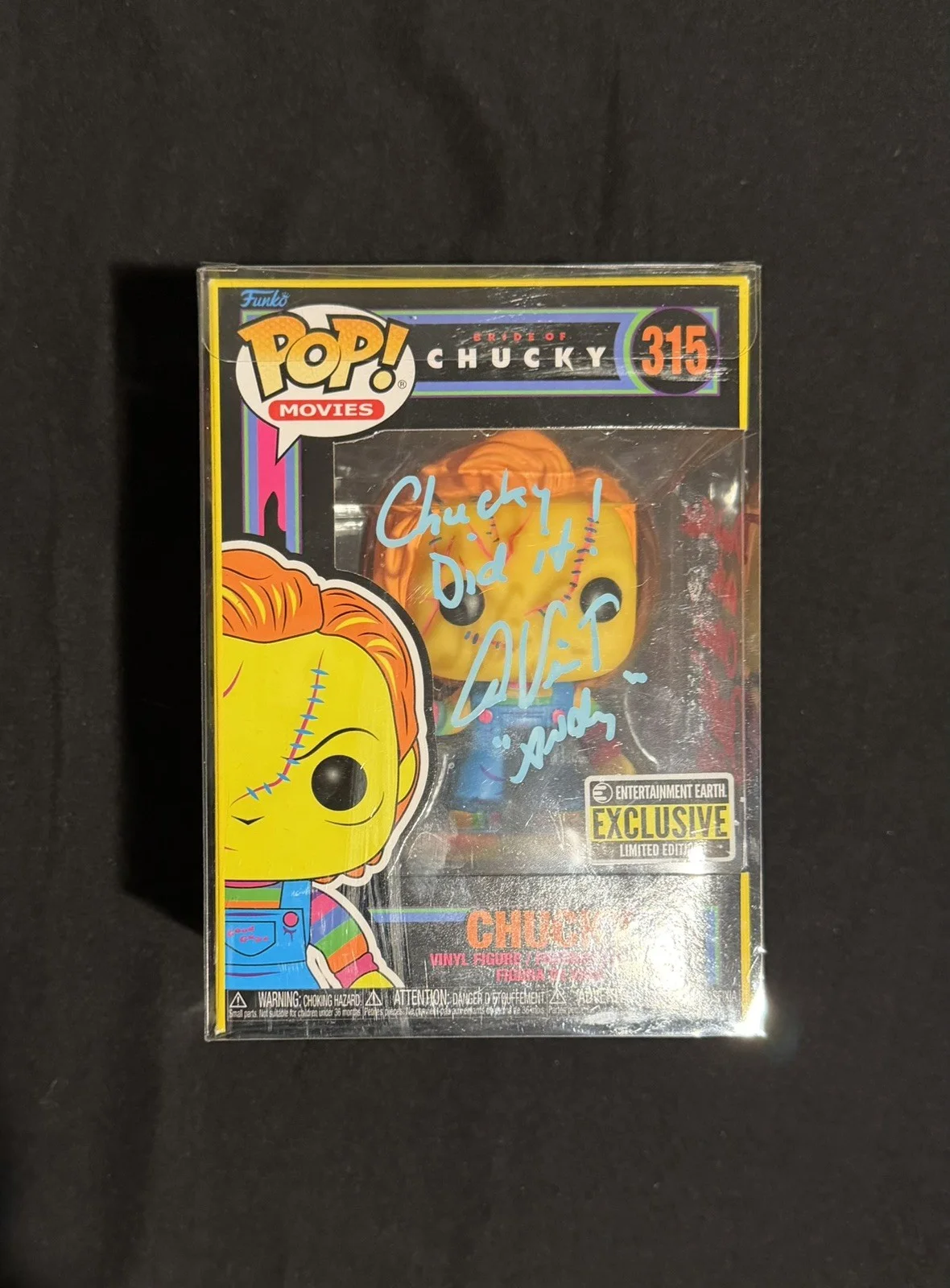 Alex Vincent, Christine Elise — CHILD'S PLAY Alex Vincent & Christine Elise Signed CHUCKY Funko Pop JSA COA, image 4