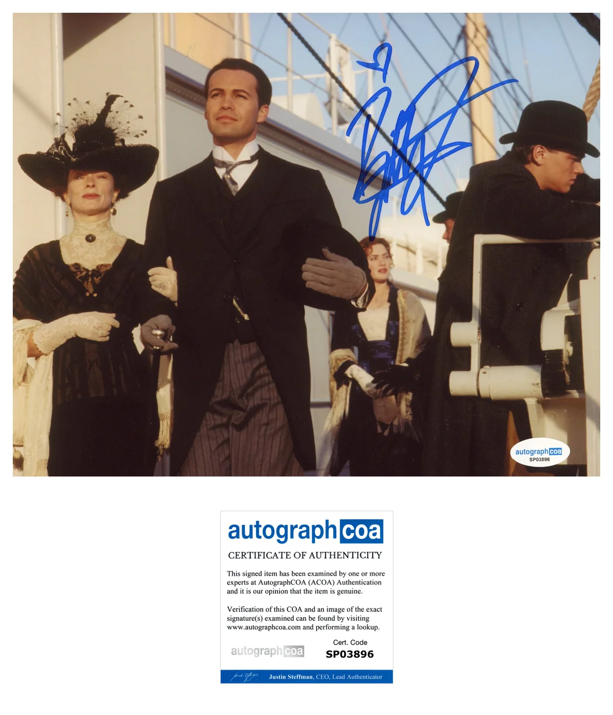 Billy Zane Titanic Autographed Signed 8x10 Photo ACOA, image 2