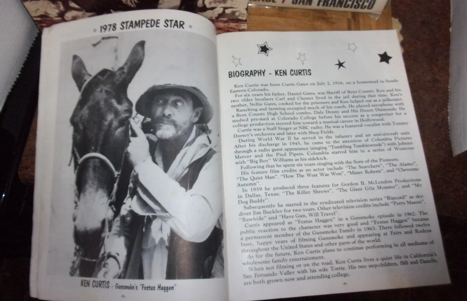 Ken Curtis — Ken Curtis, Sons of the Pioneers, Milburn Stone, Shug Fisher - Autographs, изображение 4