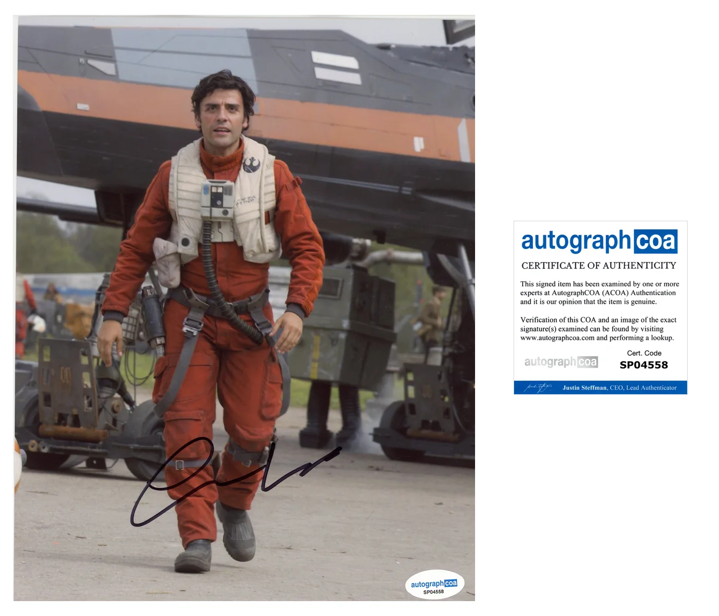 Oscar Isaac Star Wars Autographed Signed 8x10 Photo ACOA, изображение 2