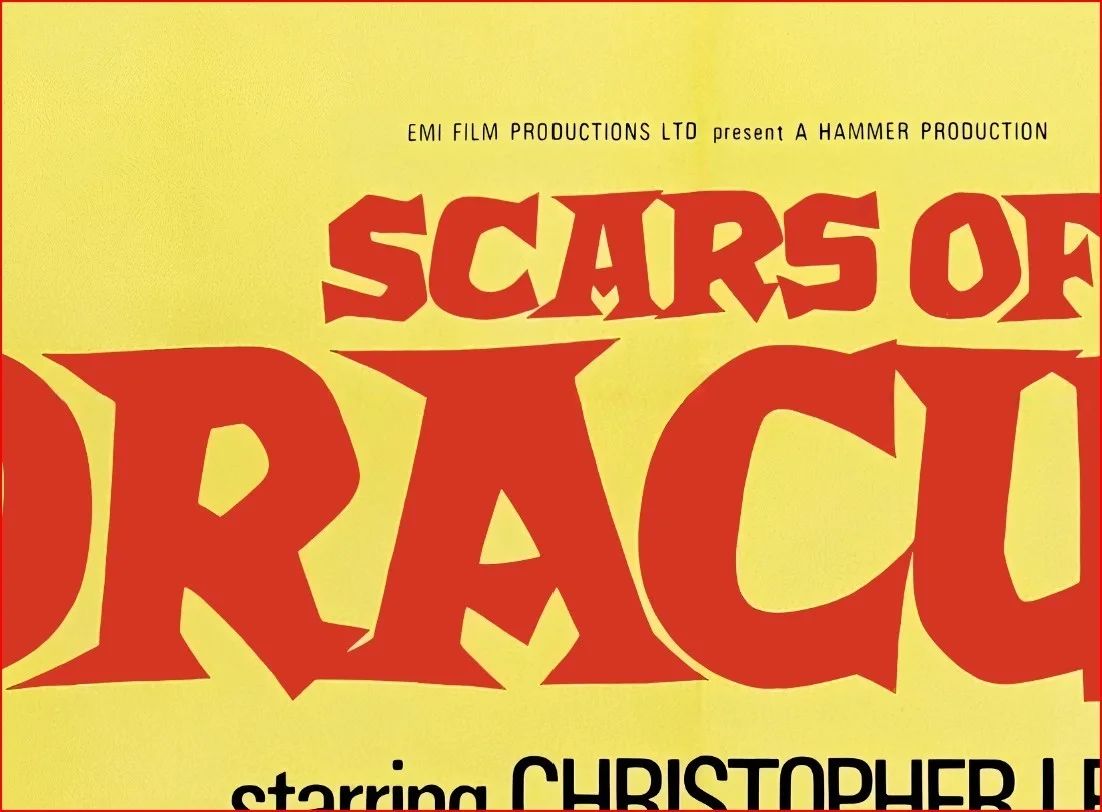 Scars Of Dracula 1970 Hammer Horror Restored 27.2" x 41" US One Sheet Poster, image 5