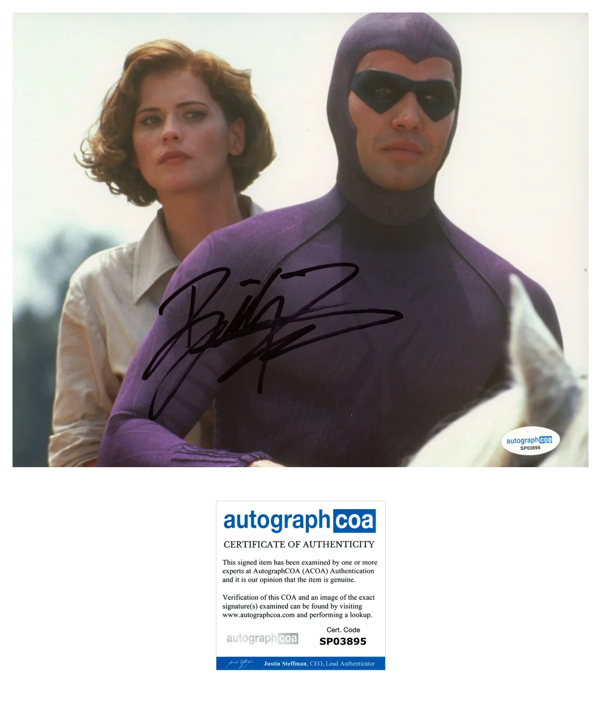 Billy Zane Phantom Autographed Signed 8x10 Photo ACOA, image 2