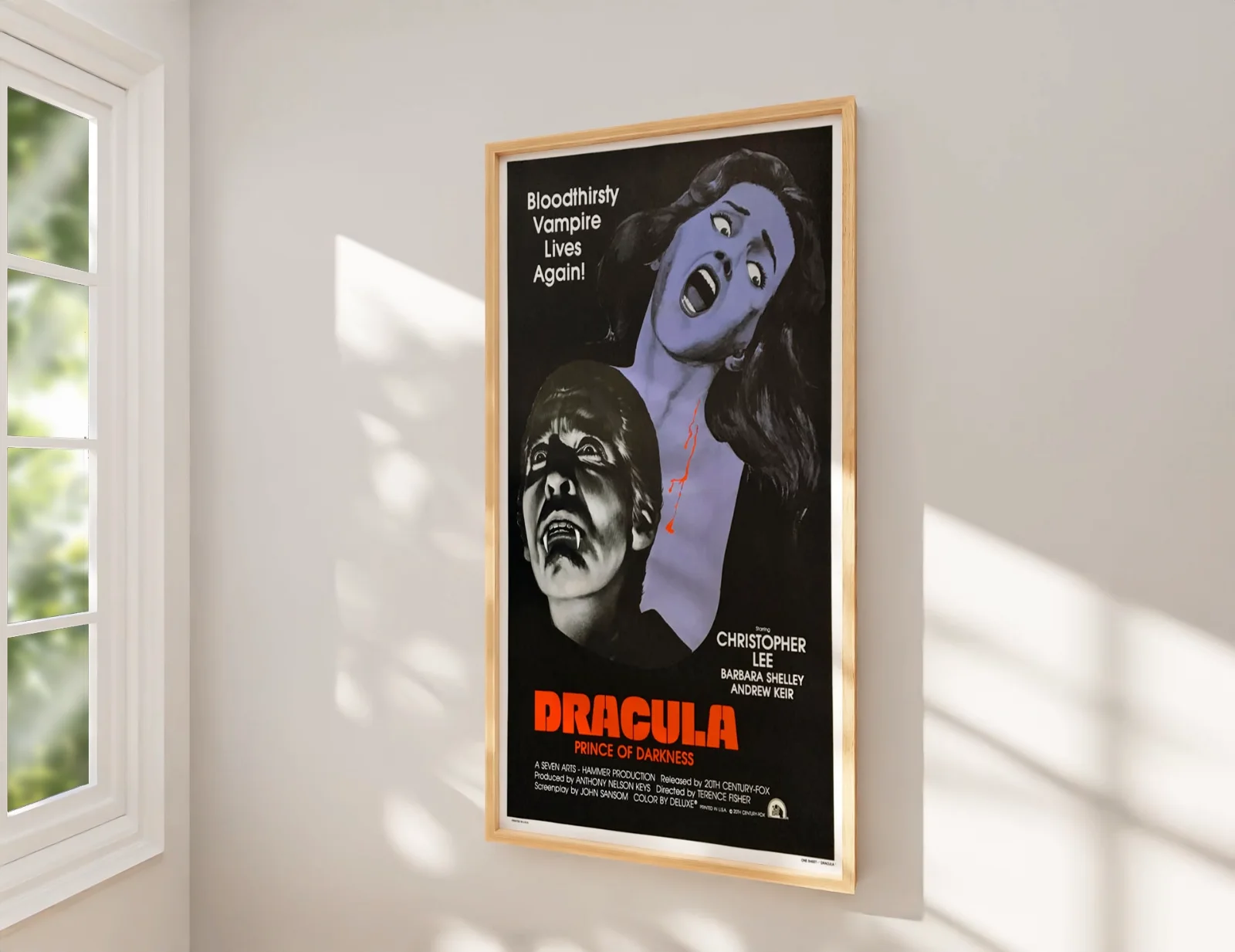 Dracula: Prince Of Darkness 1966 Hammer Restored 27.2" x 41" US One Sheet Poster, image 2