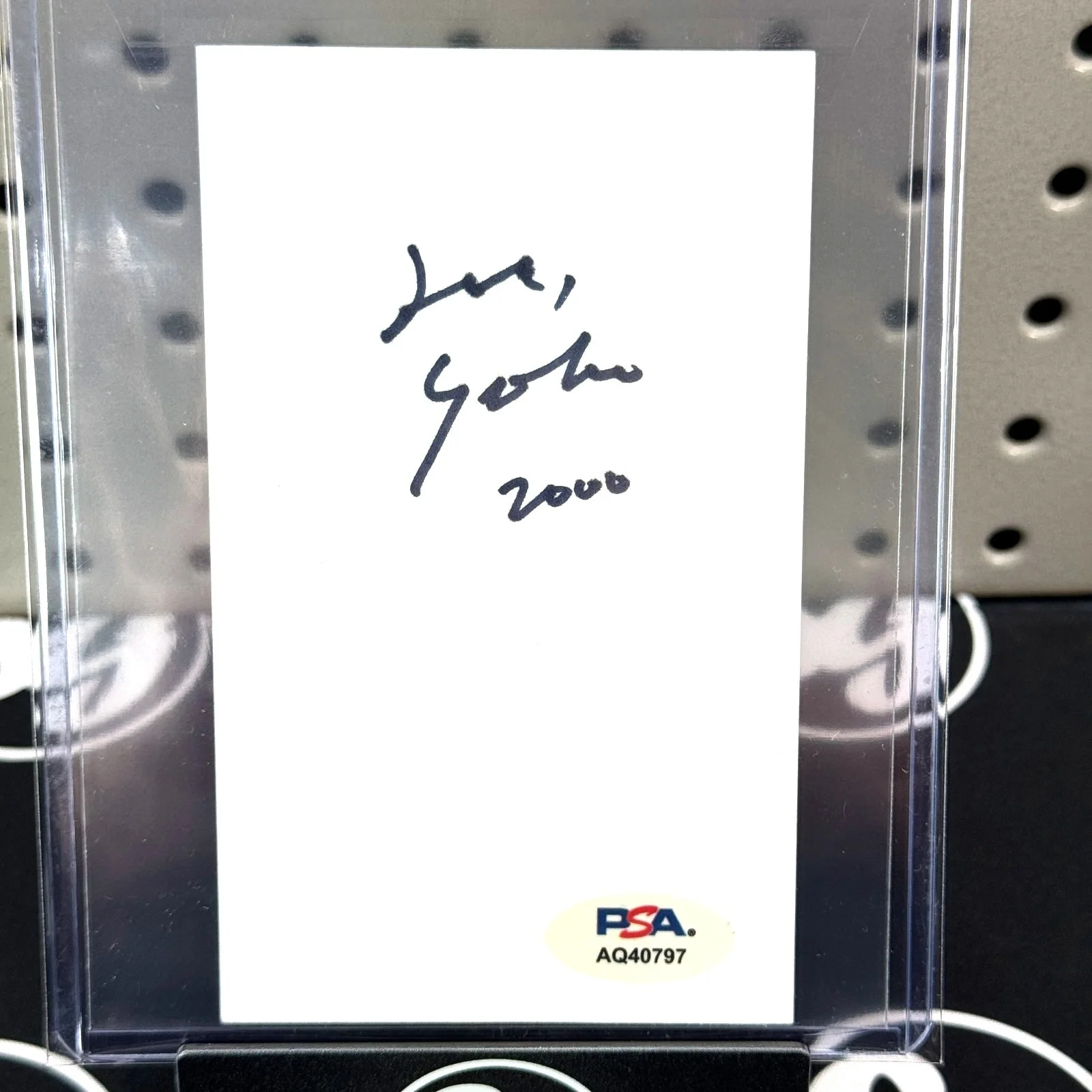 YOKO ONO Signed 3x5 Index Card PSA DNA Certified Inscribed Auto John Lennon Wife, изображение 2