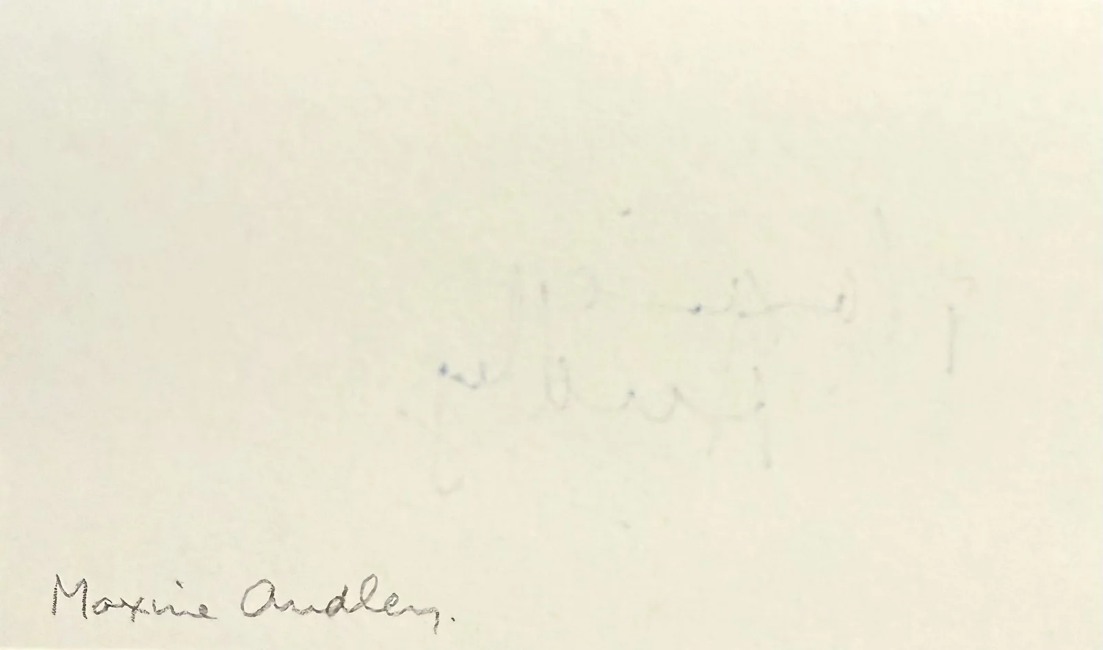 Maxine Audley — MAXINE AUDLEY Signed Autographed 3x5 INDEX CARD Frankenstein Must Be Destroyed, image 2