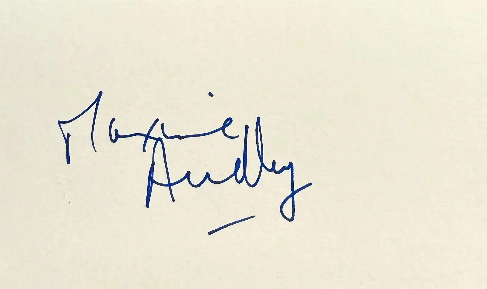 Maxine Audley — MAXINE AUDLEY Signed Autographed 3x5 INDEX CARD Frankenstein Must Be Destroyed, image 3
