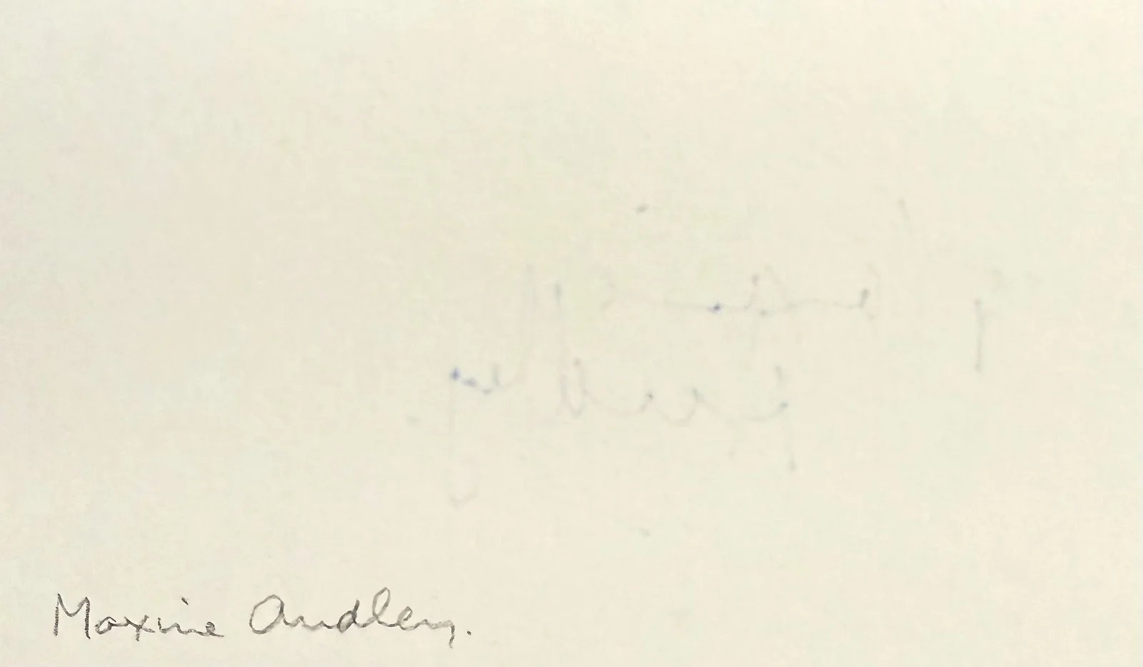 Maxine Audley — MAXINE AUDLEY Signed Autographed 3x5 INDEX CARD Frankenstein Must Be Destroyed, image 4