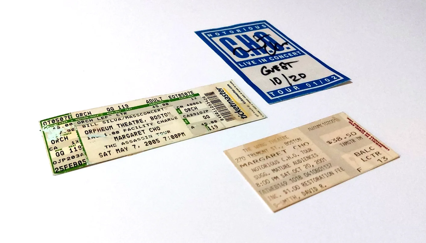 Margaret Cho — Margaret Cho Signed Backstage Pass + 2 Concert Tickets Notorious Assassin Tours, image 3