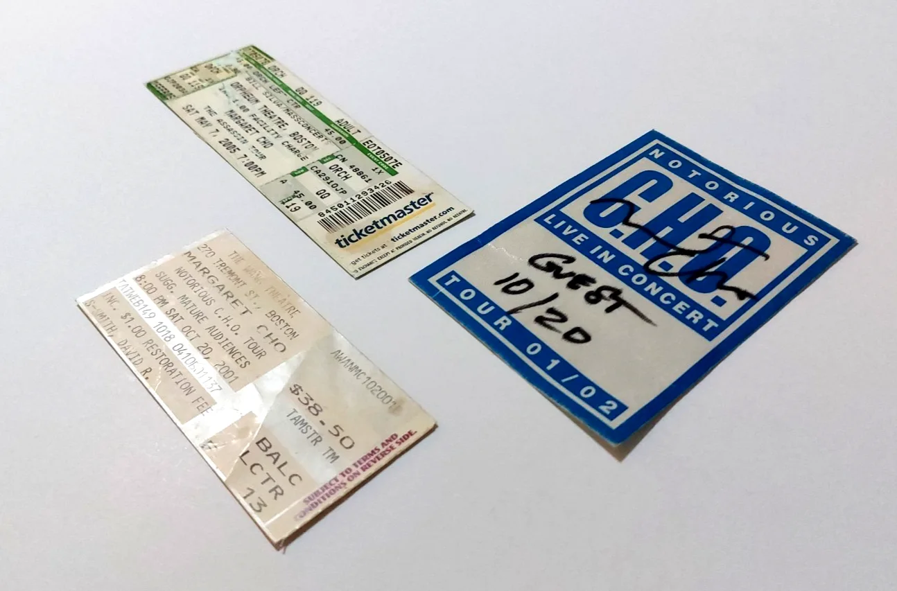 Margaret Cho — Margaret Cho Signed Backstage Pass + 2 Concert Tickets Notorious Assassin Tours, image 4