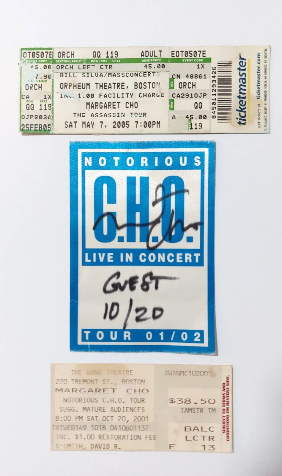 Margaret Cho — Margaret Cho Signed Backstage Pass + 2 Concert Tickets Notorious Assassin Tours, image 5