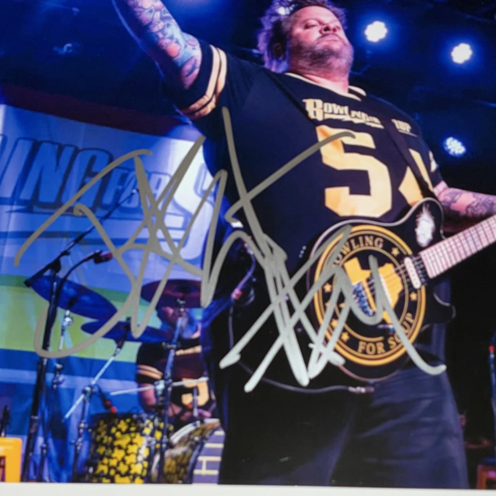 Jaret Reddick Bowling For Soup Rock Band Autographed 8x10 (proof picture) Signed, изображение 2