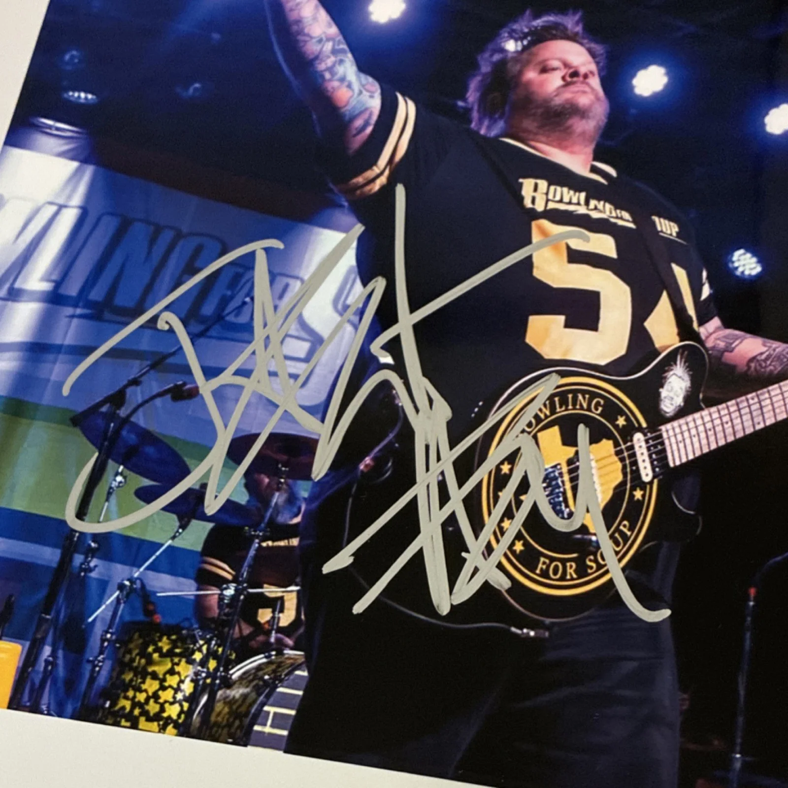 Jaret Reddick Bowling For Soup Rock Band Autographed 8x10 (proof picture) Signed, изображение 4
